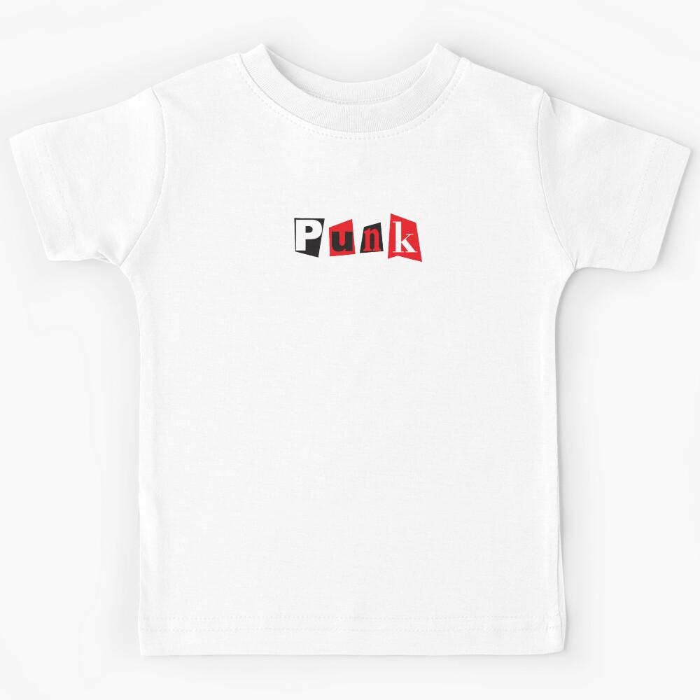 Punk Typography Ransom Note Style Kids T-Shirt 130