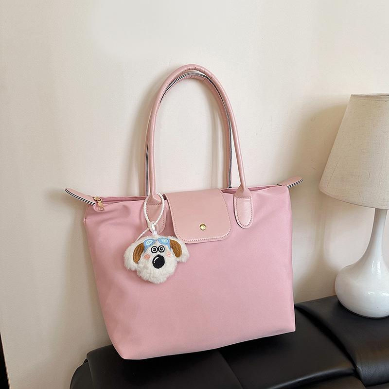 

Popular fashion autumn new personalized leisure bag shoulder underarm tote bag without pendant розовый