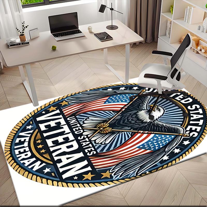 

1pc American Eagle and Racing Flag Carpet Rug for Living Room Bedroom Home Sofa Decoration,Kids play Non-slip Floor Mat 40x60cm( 15x23in )