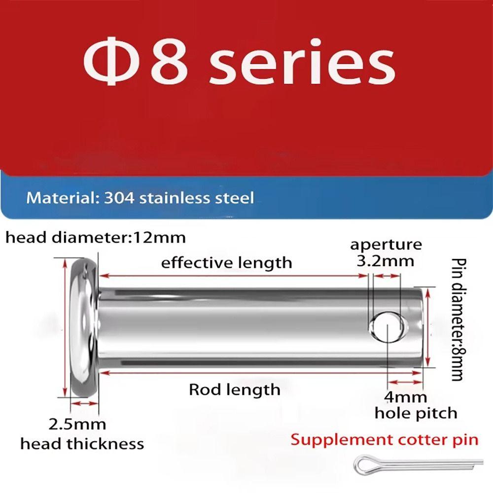 1Set M3 Positioning Pin Cylindrical Plug Pin Set Durable Pin Shaft Cotter