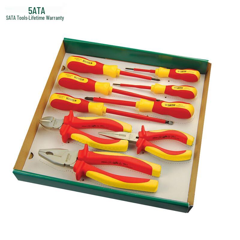 SATA 9-Piece VDE Insulated Electrician s Tool Set 9-Piece Set