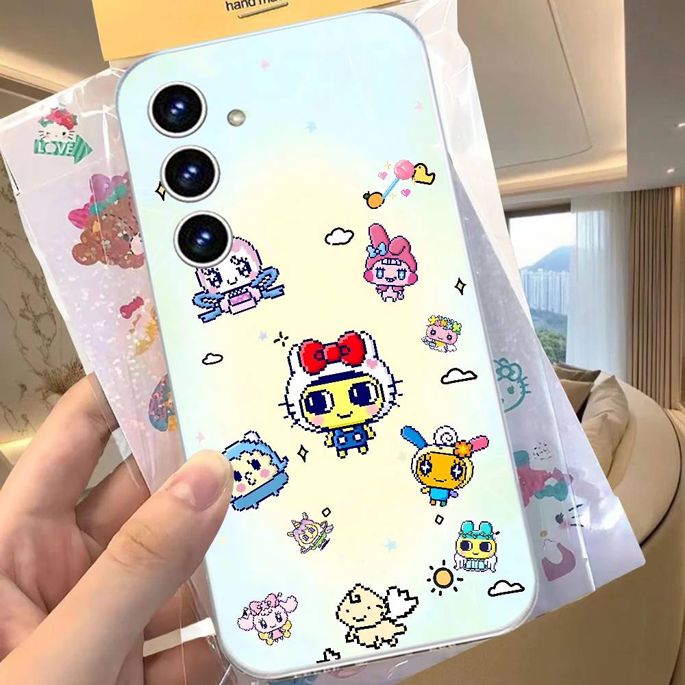 Cute T-tamagotchi-S Anti-Fingerprint Transparent Phone Case For Samsung Galaxy A52,A12,A51,S24,S23,S22ULTRA,S21 Edge,S20LITE,Plu
