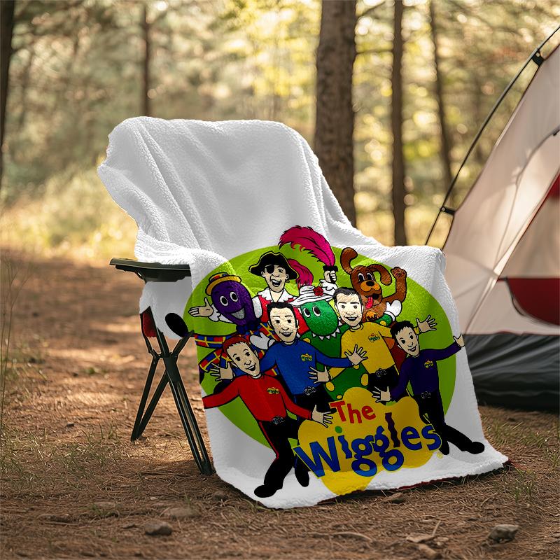 The Wiggles Theme Printed Blanket - Perfect for Couch, Bed, Travel & Outdoor Use | Machine Washable, Cozy & Durable.