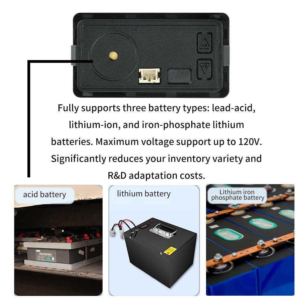 VT8 Voltage Battery Level Indicator Universal Electric Vehicle Battery Gauge for Acid Batteries/Lithium Iron Phosphate Batteries
