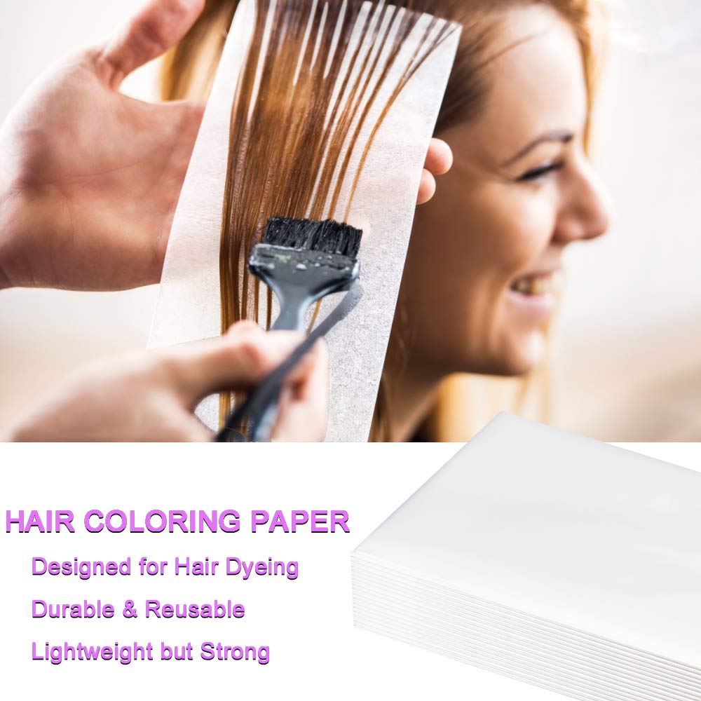 50/100 Stück Wiederverwendbare Schaumstoff-Haarwickel, Haarfärbepapier, Professionelle Haarcolorierungs- und Strähnenstreifen für Salon, Friseur, Haarstylisten