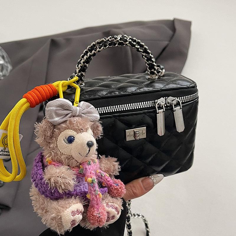 2025 New Korean Version of Casual Fashion Temperament Portable Box Bag Versatile Super Fire Temperament Commuter Chain Messenger Bag