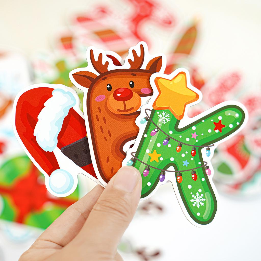 'S Learning Magnets Educational Christmas Refrigerator Sticker Christmas Fridge Magnet Rubber Decorative Fridge Magnet