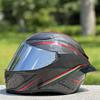 Black Red Trajectory Helmet Single Visor Racing Season Safety Helmet Casco Casque Big Spoiler Men And Women Motorcycle Helmet