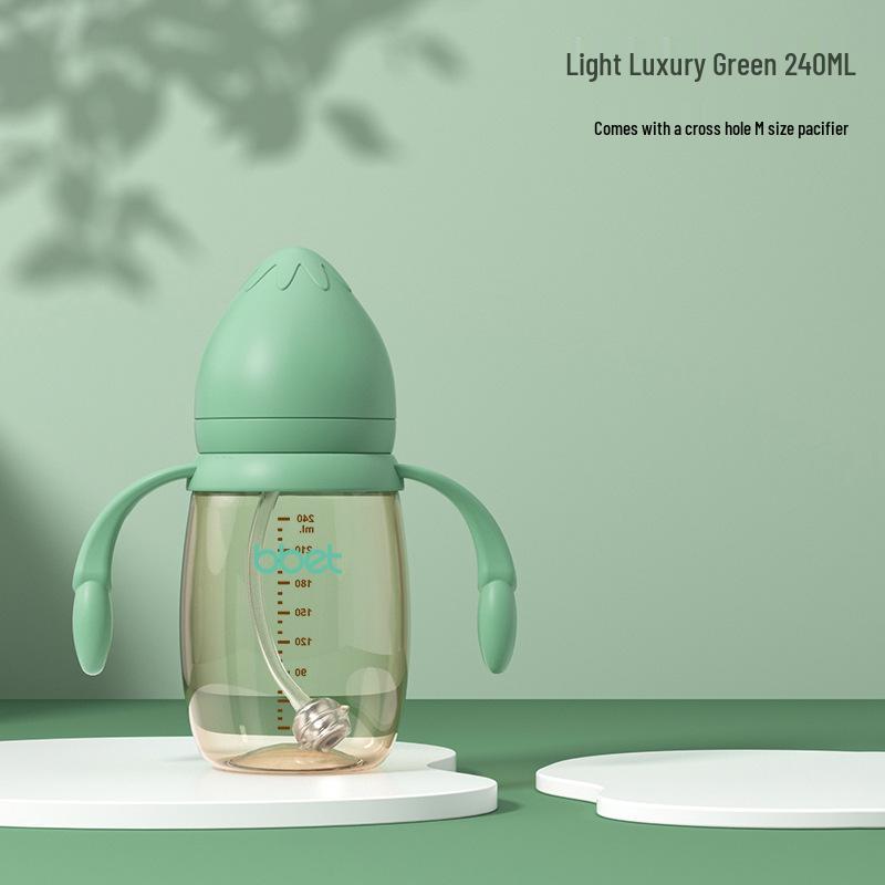 Babixiang Wide-Mouth PPSU Baby Bottle, Anti-Fall & Anti-Flatulence, Neutral Water Cup, Multiple Capacities