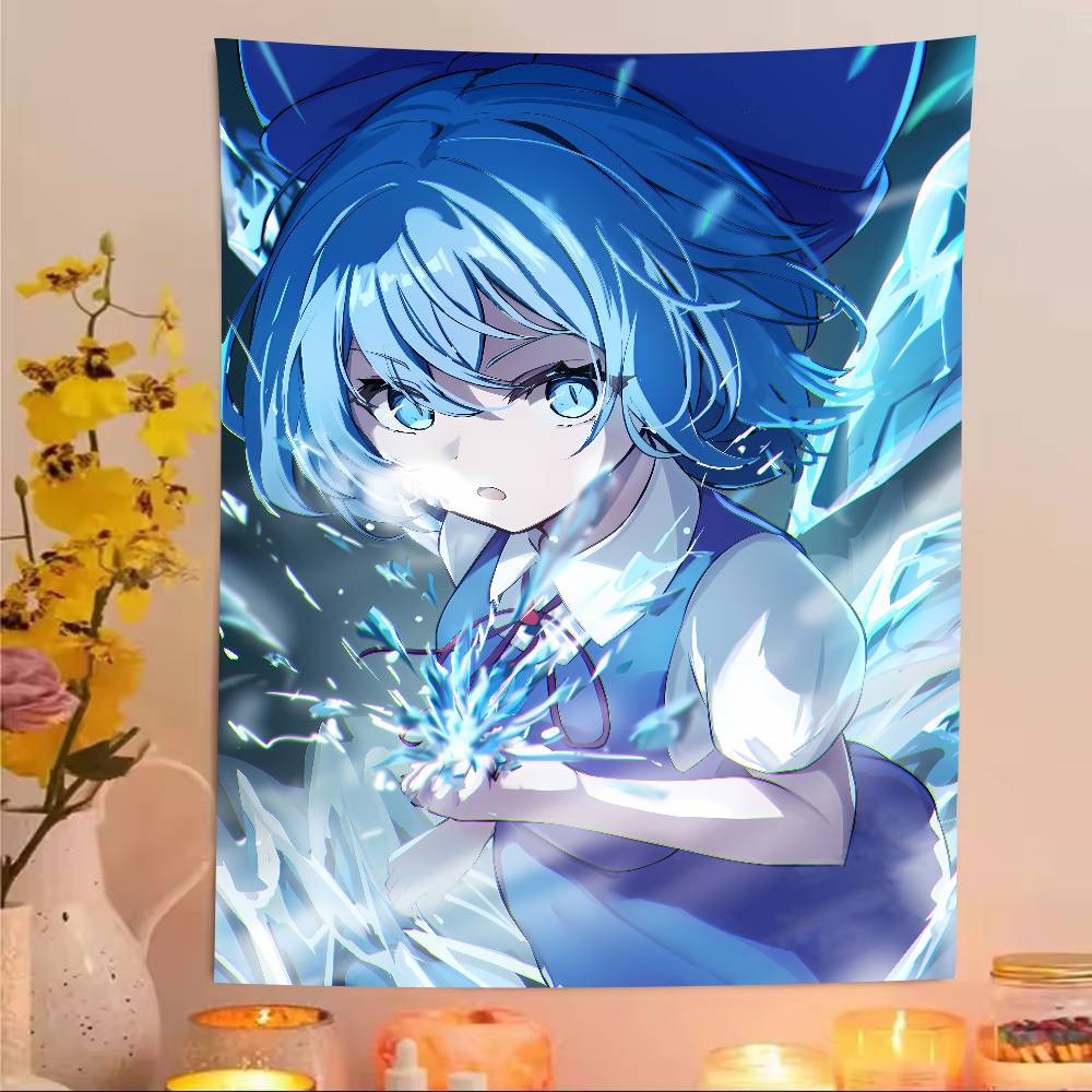 XXL Fashion Hot Popular Touhou Project Tapestry Anime Surrounding Bedroom Study Home TapestryRoom Dormitory Game Room Decoration