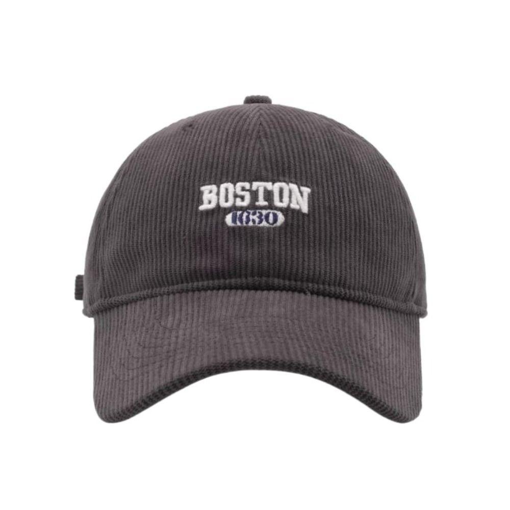 

Versatile Corduroy Hat Warm Striped Sunshade Hat Fashionable Sports Hat Children s серый