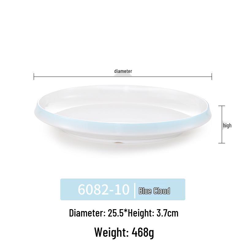 Okrągły talerz melaminowy - Naczynia stołowe inspirowane porcelaną dla restauracji i hoteli, Idealny do kuchni zachodniej