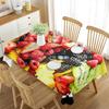 Rechteckige Tischdecke 3D Obst Essen Sommer Thema Dekor Kunst Rechteckige Tischdecke für Küche Esszimmer Hochzeitsdekorationen