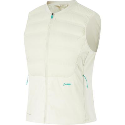 Li Ning Running Series Comfortable Casual Zip V-Neck Vest Women Vests Gelatin-Yellow AYMU036-2