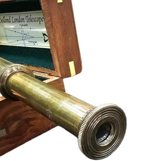 Dollond London Telescope with Box Sailor's Telescope Fully Nautical and Steampunk Gift Items