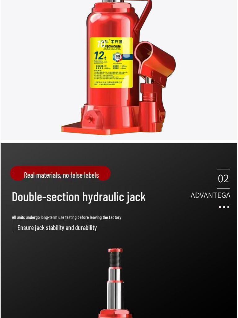 2-50 Ton Schwerlast-Hydraulikheber: Handbetrieben für LKW, PKW, Limousinen und Offroad-Reifenwechsel