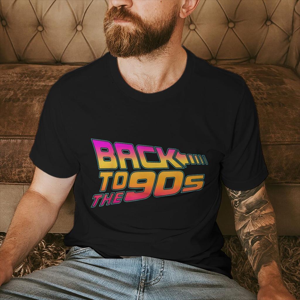Mens Womens 90s Graphic TShirts Back To The 90s Print Casual Tee Fashion Crew Neck Shirt for Birthday Party Fun Streetwear