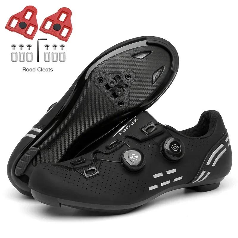 Mountain Bike Shoes Mtb with Cleats Men Carbon Sports Speed Bike Shoes Women Mountain Racing Flat SPD Road Cycling Footwear