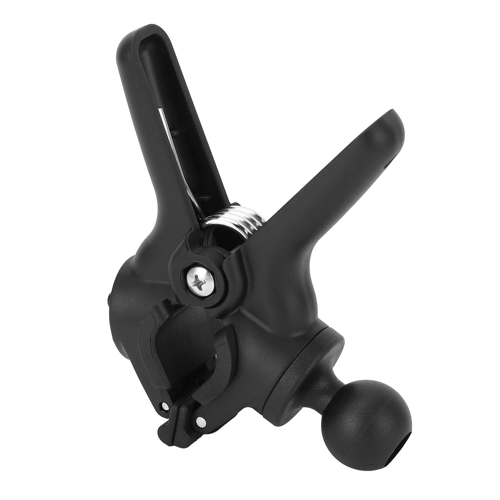 

Handlebar Clamp Mount Base Aluminium Alloy Bar Clamp with 1in Ball Anti Slip Spring Clips Rail Mount for Desk Round Tube