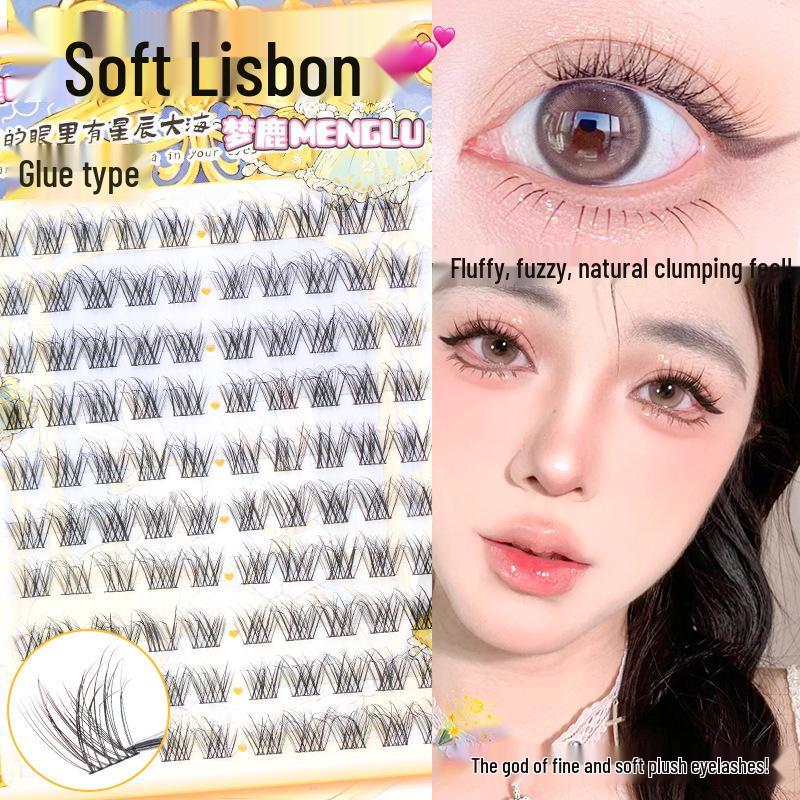 Dream Deer Curved Baby False Eyelashes - Comic-Style Natural Look 2025