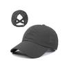 Outdoor Sports Ponytail Baseball Caps Breathable Mesh, Ladies Cross Ponytail Baseball Caps 2pcs Light Gray + Dark Gray