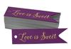 Inkdotpot Gold Foil Paper Hang Tags Love Is Sweet Wedding Favor Tags 100