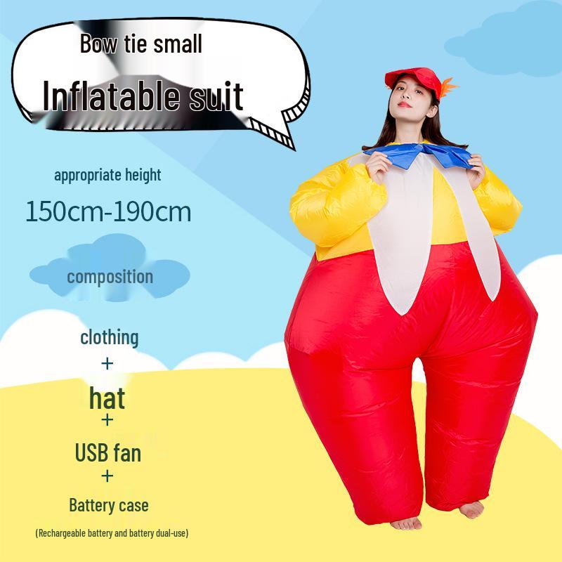 

Надувной костюм клоуна-толстяка Гуфи для взрослых - Смешной мультяшный костюм-маскот One Size