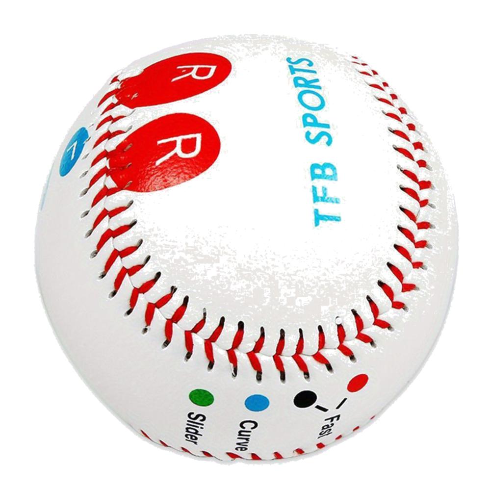 9 inch Standard Baseball Soft/Hard Baseball Softball with Finger Placement Markers Baseball Training Aid for Pitching Practice