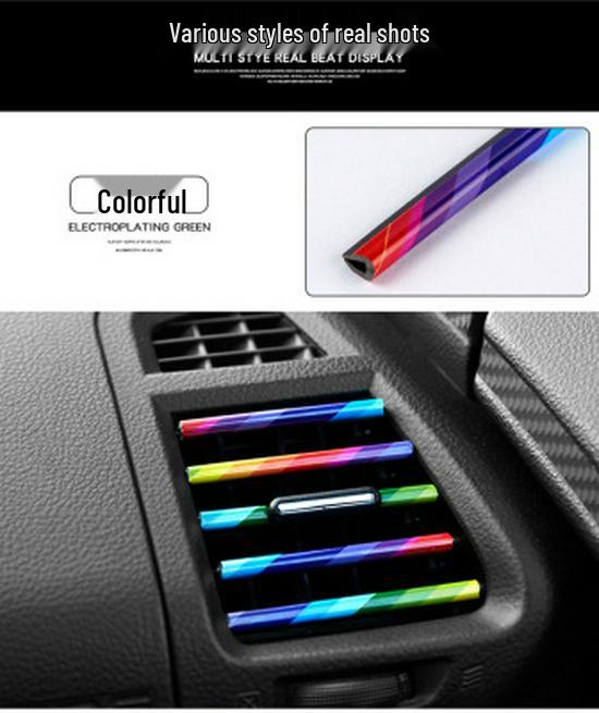 Electroplated Colored Universal Car Vent Decorative Strip