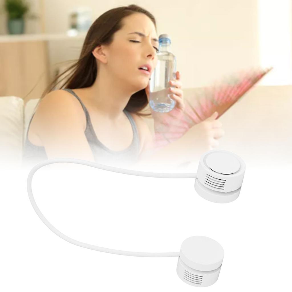 Tragbarer Nackenventilator Mini USB-Aufladung Freihändig Klingenloser Hängender Nackenventilator mit Aromatherapie