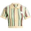 Originals Striped Single-Breasted Short Sleeve T-Shirt Women Tops KY8141