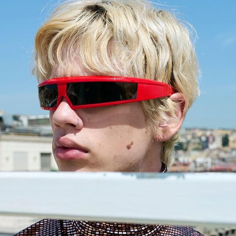 Steampunk Style Sunglasses Men Women Future Style Y2K Hip Hop Cool Stylish Sunglasses for Men Trendy Women's Sunglasses