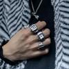 Paar Fingeruhr Ring Vintage Punk Elastisches Legierungsband Herren Damen Schmuck Uhr Römische Ziffern Zifferblatt 28 Stile Mini Quarzuhren