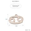European & American Titanium Steel Zodiac Pendant Necklace & Bracelet - Handmade Gold Electroplated Accessories