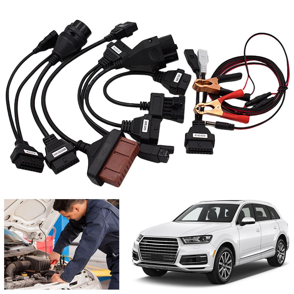 8Pcs Car Scanning Instrument Cable Reusable Truck Diagnostic Scan Tool Adapter Diagnostic Instrument Adapter Wire for OB D OB D2 China Mainland