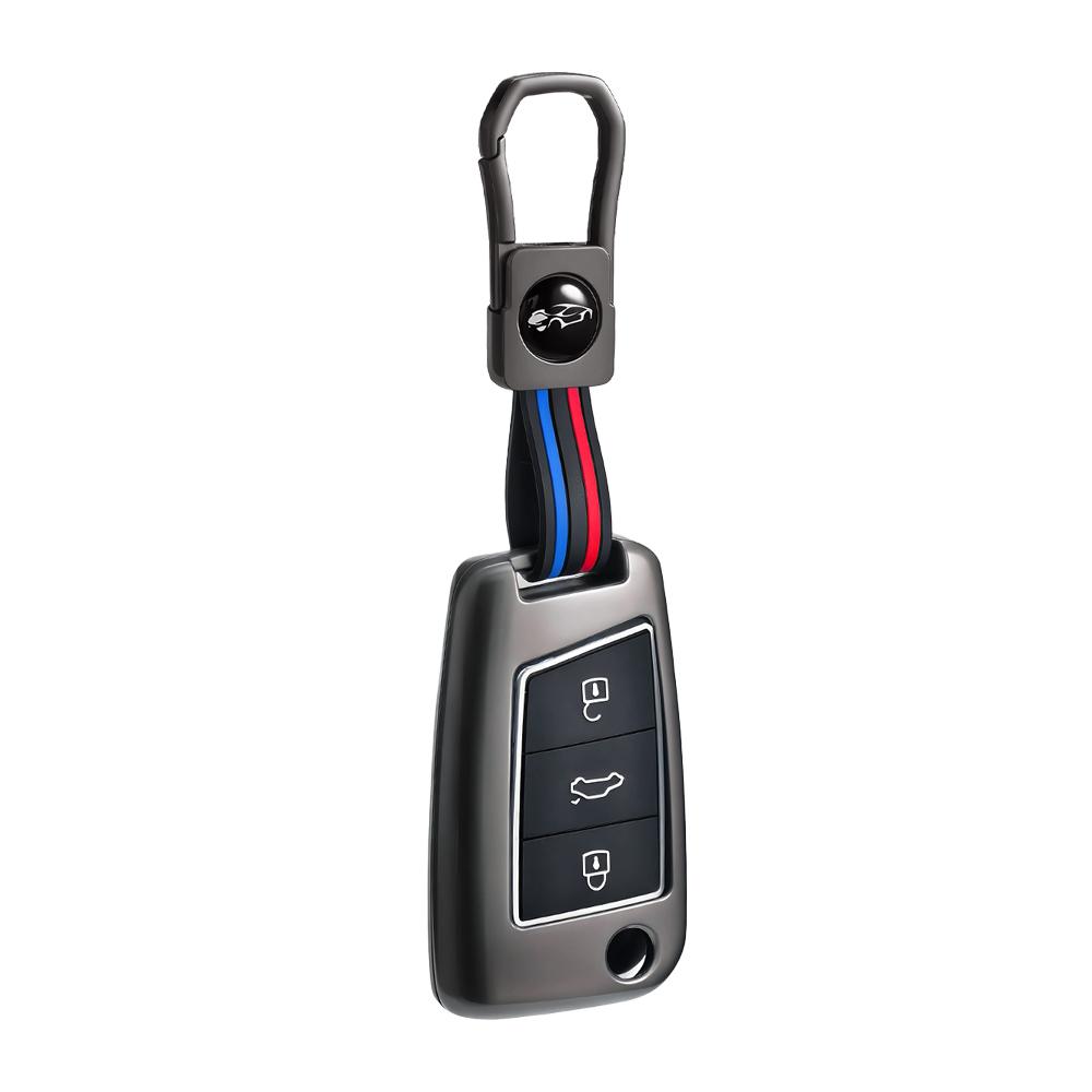 Zinc Alloy Car Key Case Cover For Vw Volkswagen Golf 7 Mk7 Tiguan Mk2 For Seat Ateca Leon Fr 2 Ibiza Skoda Octavia Kodiaq