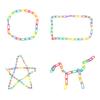100/400Pcs Plastic Parrot Parakeet Bird Non-toxic C-clips Hooks Chain Chew Toys