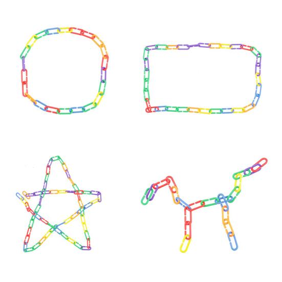 100/400Pcs Plastic Parrot Parakeet Bird Non-toxic C-clips Hooks Chain Chew Toys