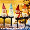 Waterproof Christmas Ground Lamp Solar Powered Solar Garden Light Snowman Landscape Lamp  Xmas