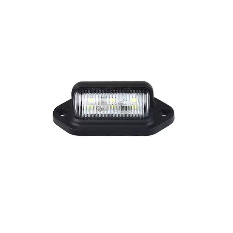 2 Pcs Truck Side Lights 12V 24V Universal Waterproof Side License Plate Light For Buses Trailers And Trucks