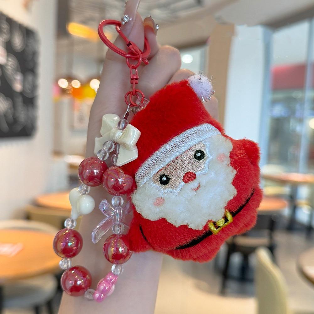 Stuffed Plush Dolls Christmas Plush Pendant Santa Claus Christmas Plush Doll Toy  Hanging Accessory