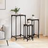 Nesting Tables Set 3 Pcs Brown Oak Effect Particleboard