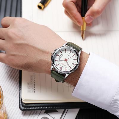 Calendar Waterproof Watch for Men Leather Band Men  Wristwatch Simple Business Luminous Quartz Watch Sports Jewelry Gift
