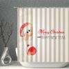 Waterproof Bathroom Shower Curtain Elk Christmas Santa Claus Fairy Snow Night Printed Bath Washable Quick Dry Wrinkle Decoratio