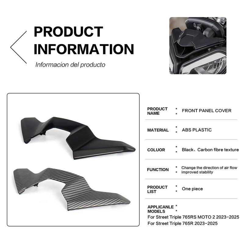 For Street Triple 765 R RS 765R 765RS Moto2 2023 2024 2025 2 Colors Motorcycle Mini Fairing Panel Cover Flyscreen Accessories