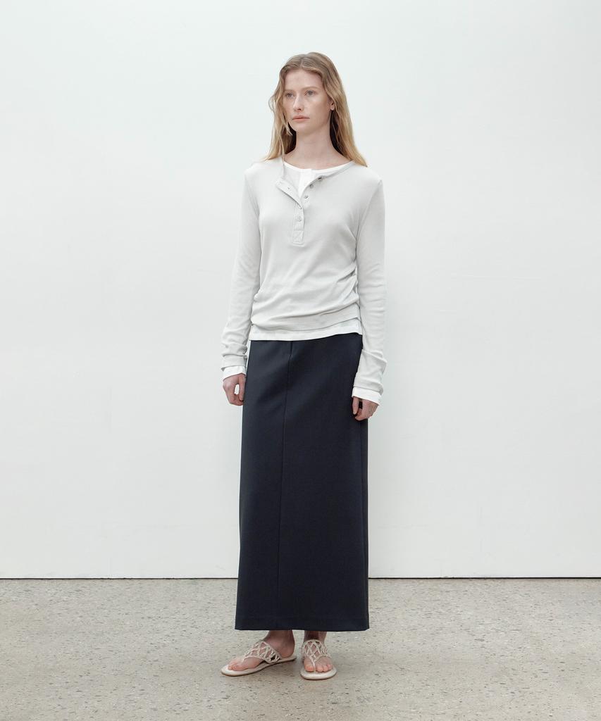 Deomago Classic Long Skirt (Charcoal)