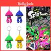 Chaveiro de Lula Splatoon 3 Brinquedo PVC de Alta Qualidade Pingente de Bolsa para Crianças Presentes de Natal