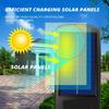 Solar Powered Security Light Motion Activated 3 Lighting Modes Weatherproof Construction for Outdoor Wall Garden Garage Lighting