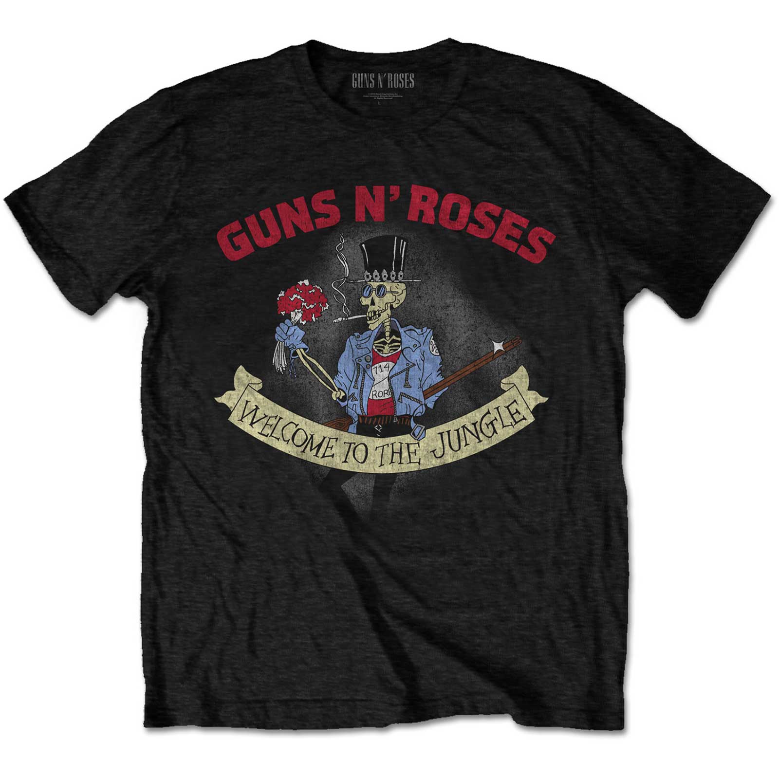 Guns N Roses TShirt Skeleton Vintage OFFICIAL NEW XL