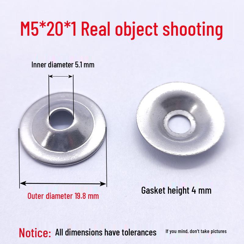 304 Stainless Steel Washer Set: Bowl Mat Gasket, Straw Hat Washer, Horn Foot Cup, Floor Sleeve, Recessed Screw Decoration